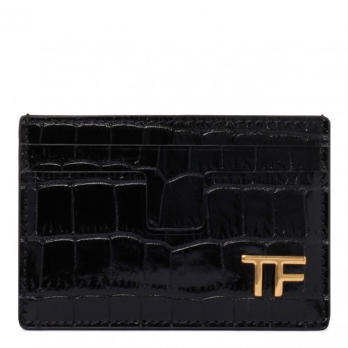 Black Logo Plaque Cardholder