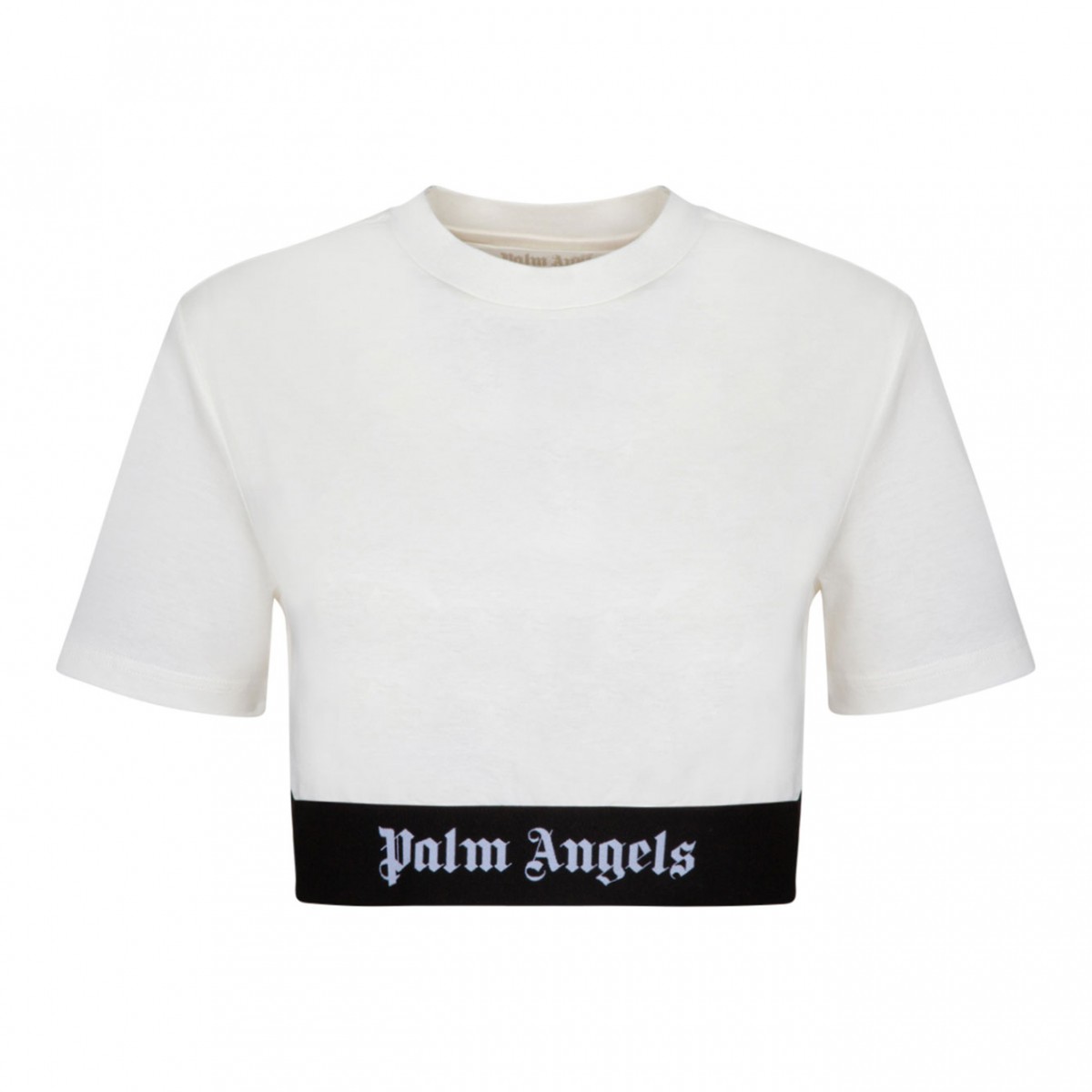 Palm Angels White Logo Band T-Shirt