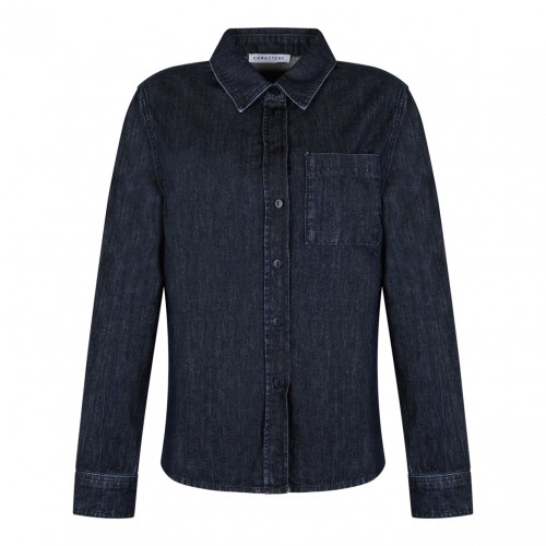 Dark Blue Denim Shirt