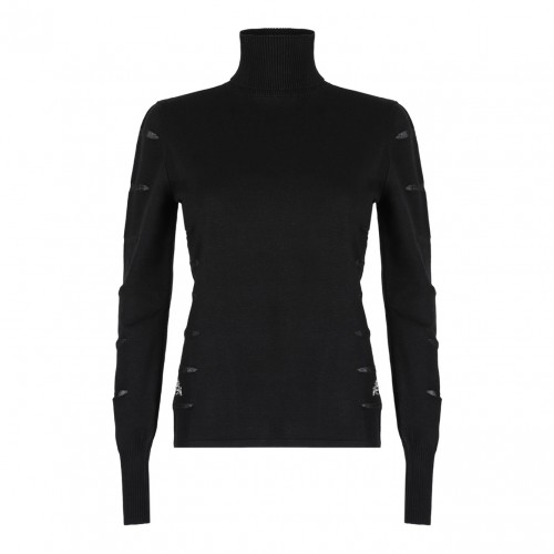 Black High Neck Sweater