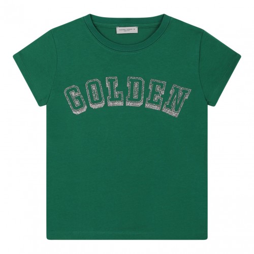 Green Logo Print T-Shirt