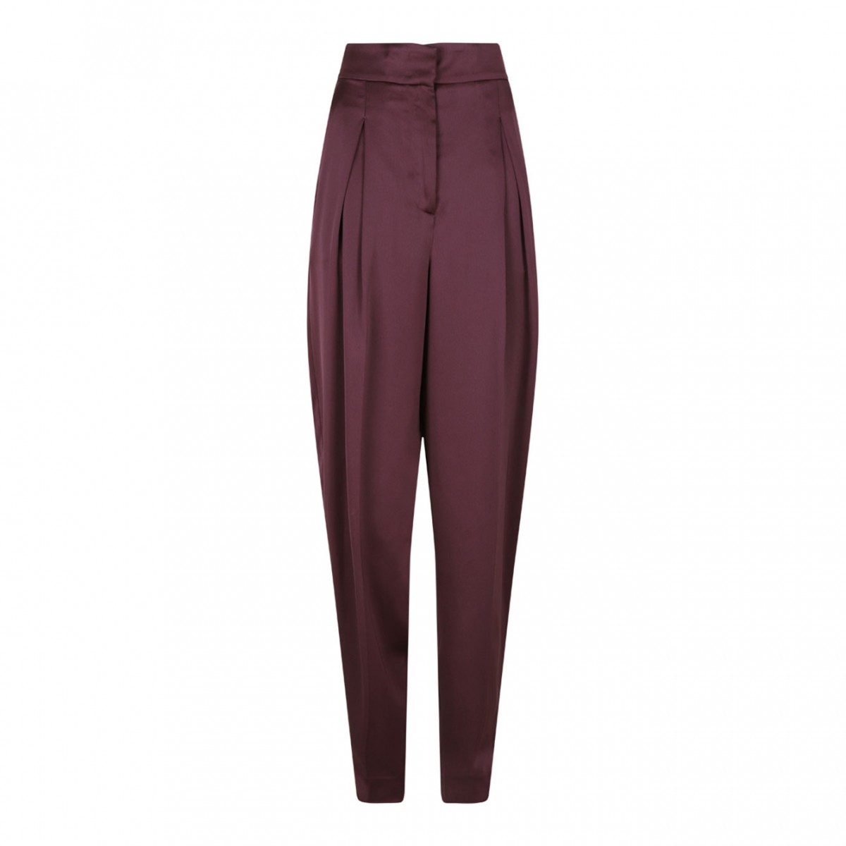 Dark Purple Tapered Trousers