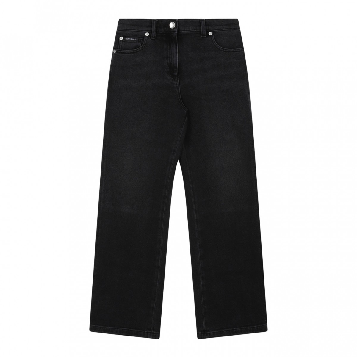 Black Logo Plaque Jeans