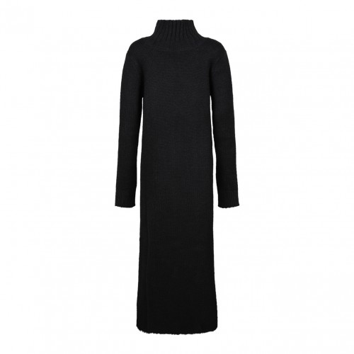 Black Knitted Maxi Dress