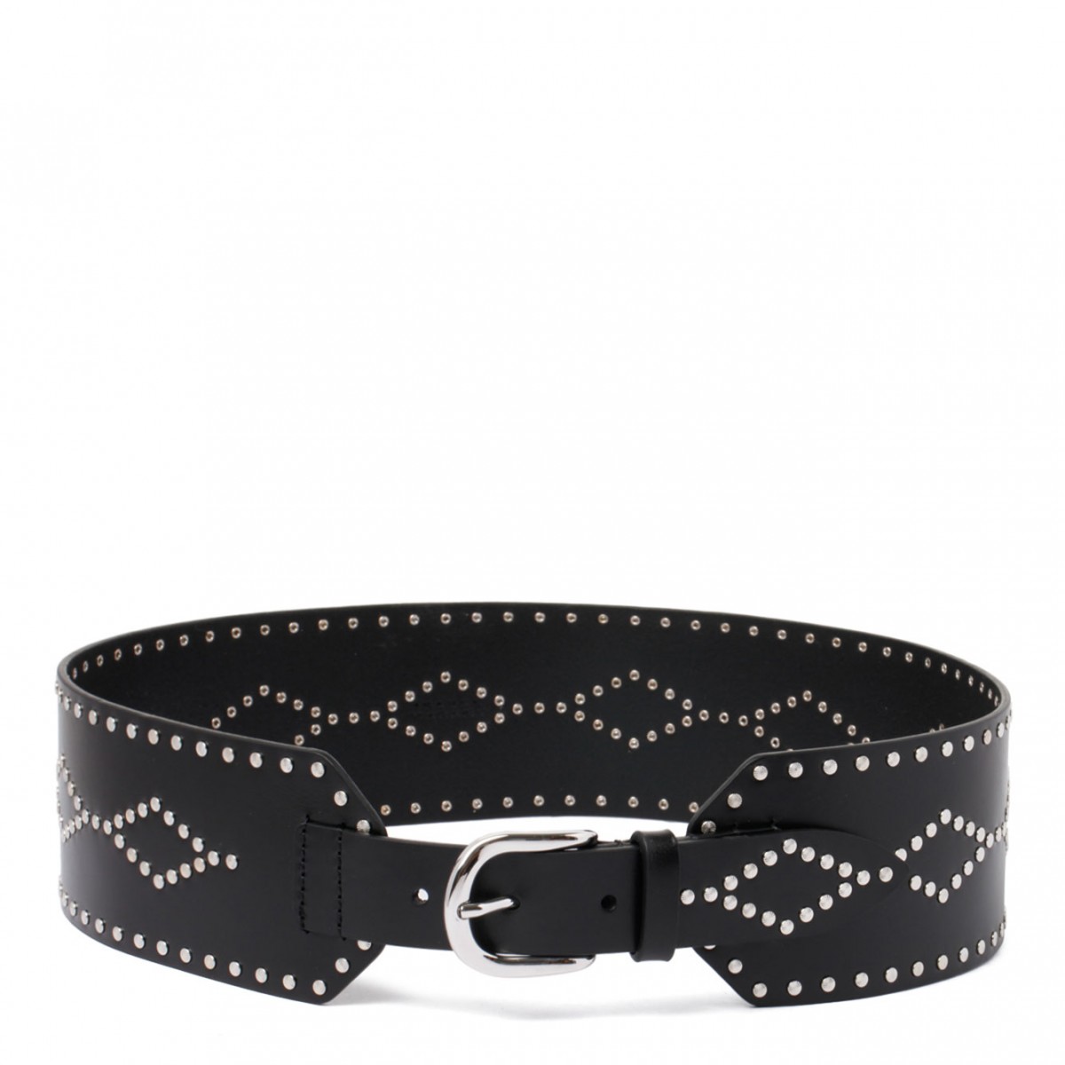 Black Stud Embellished Belt