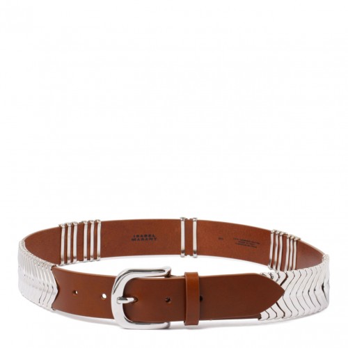 Cognac Brown Buckle Belt