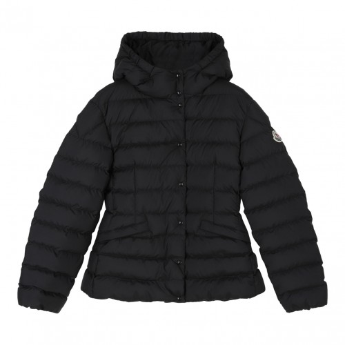 Black Hooded Down Jacket