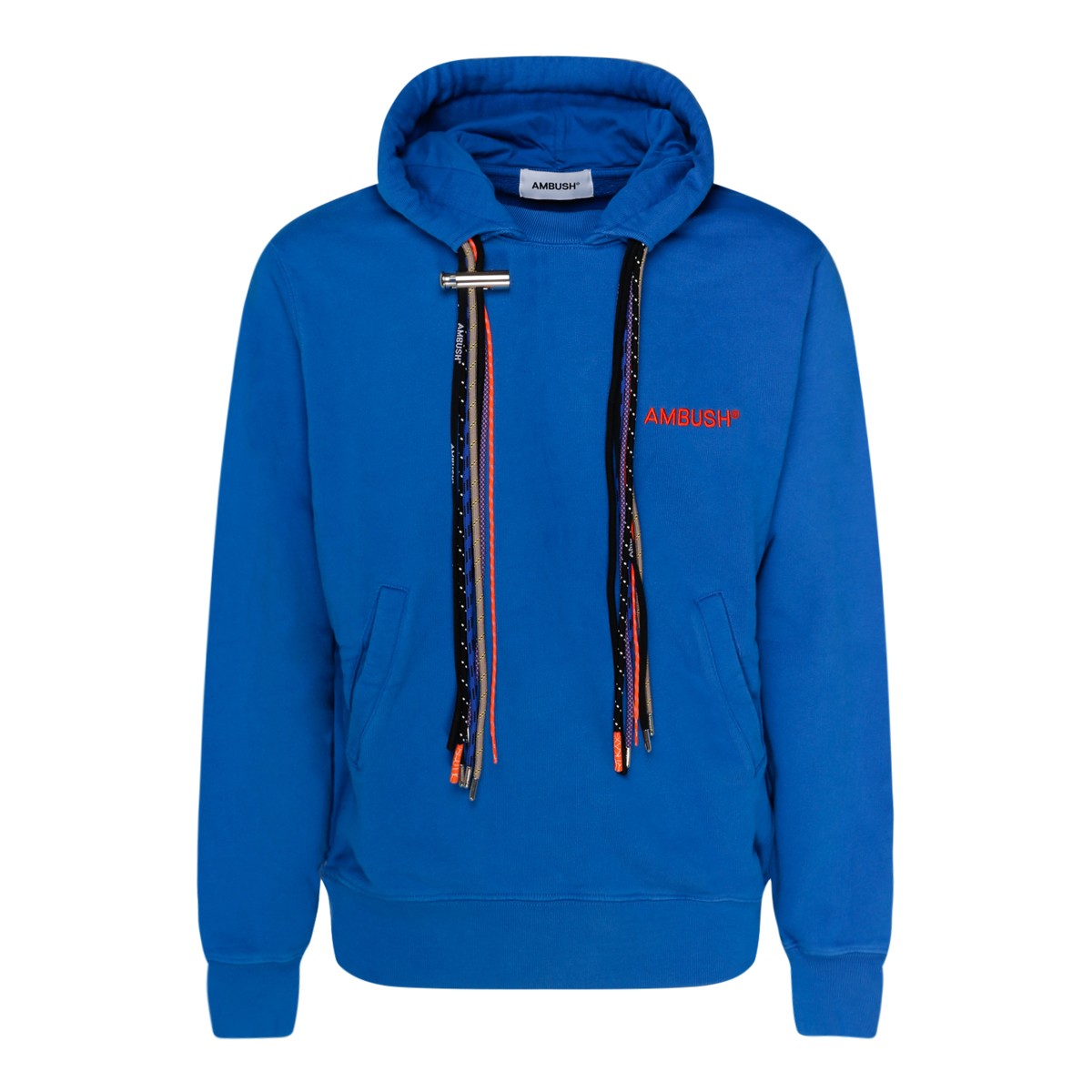 Blue Multicord Drawstring Hoodie