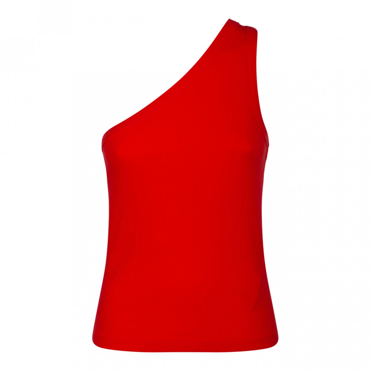 Red One Shoulder Top