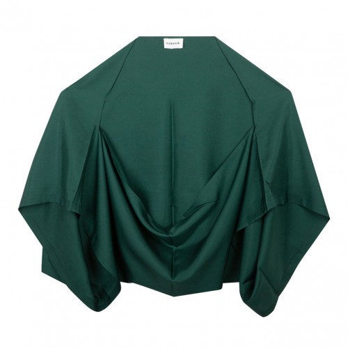 Dark Green Silk Bolero