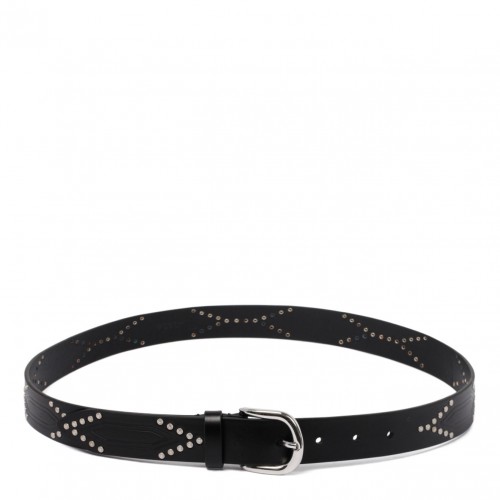 Black Stud Embellished Belt