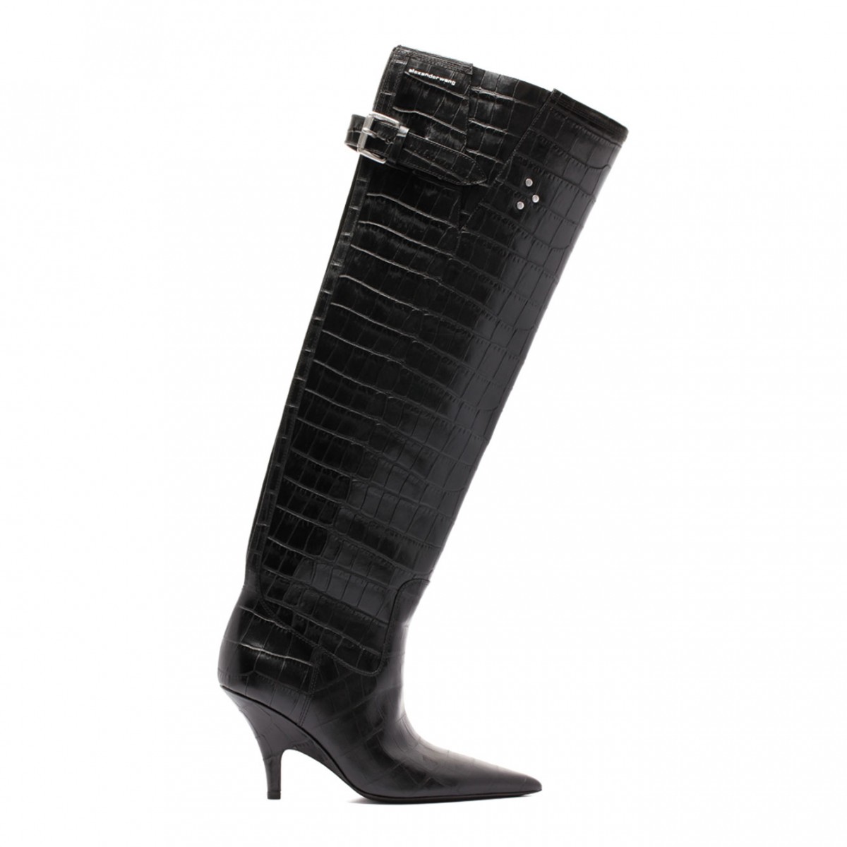 Alexander Wang Open Back Tall Boot Black