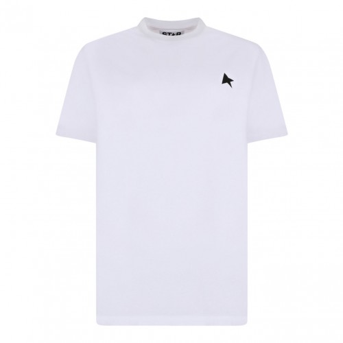 White Logo Embroidered T-Shirt