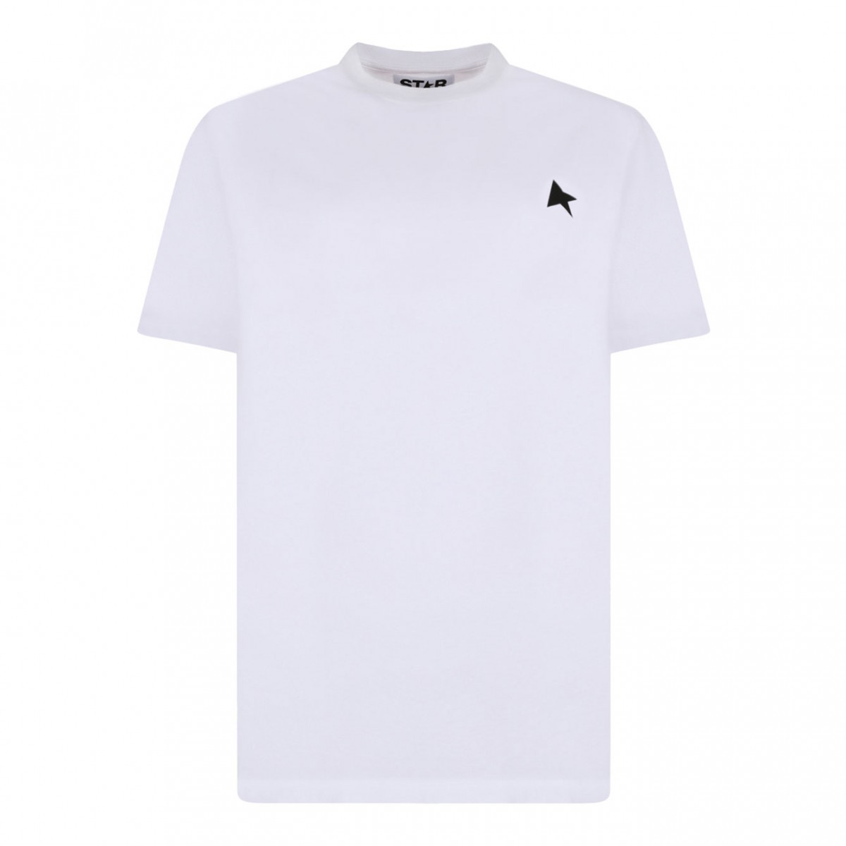 White Logo Embroidered T-Shirt