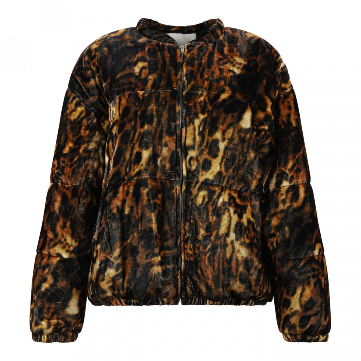 Leopard Print Bomber Jacket