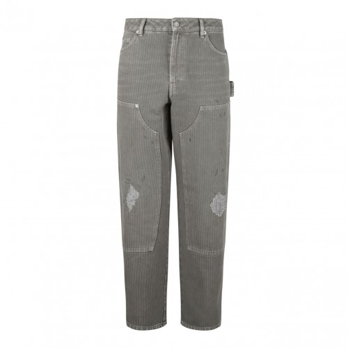 Distressed Effect Trousers