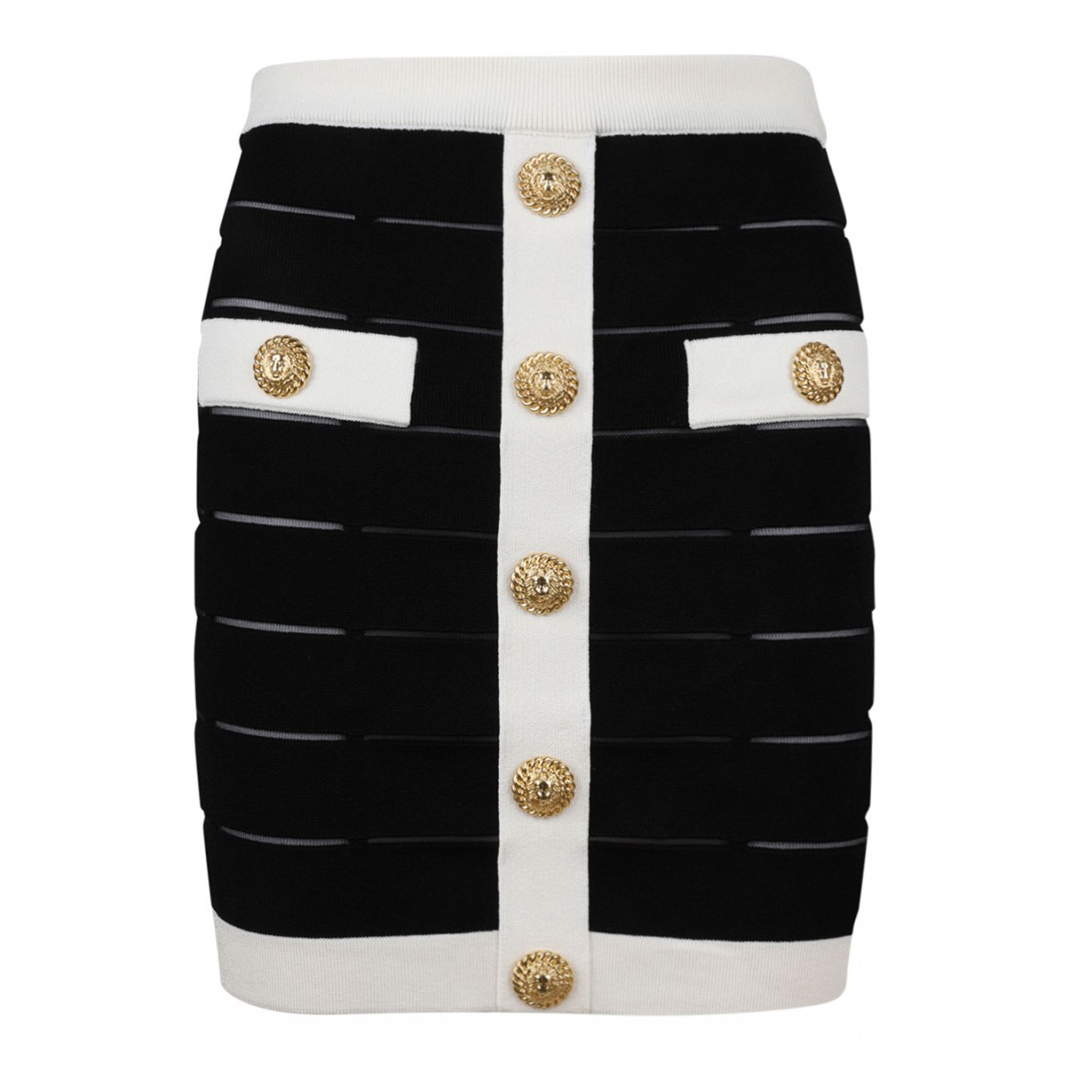 Black and White Mini Skirt