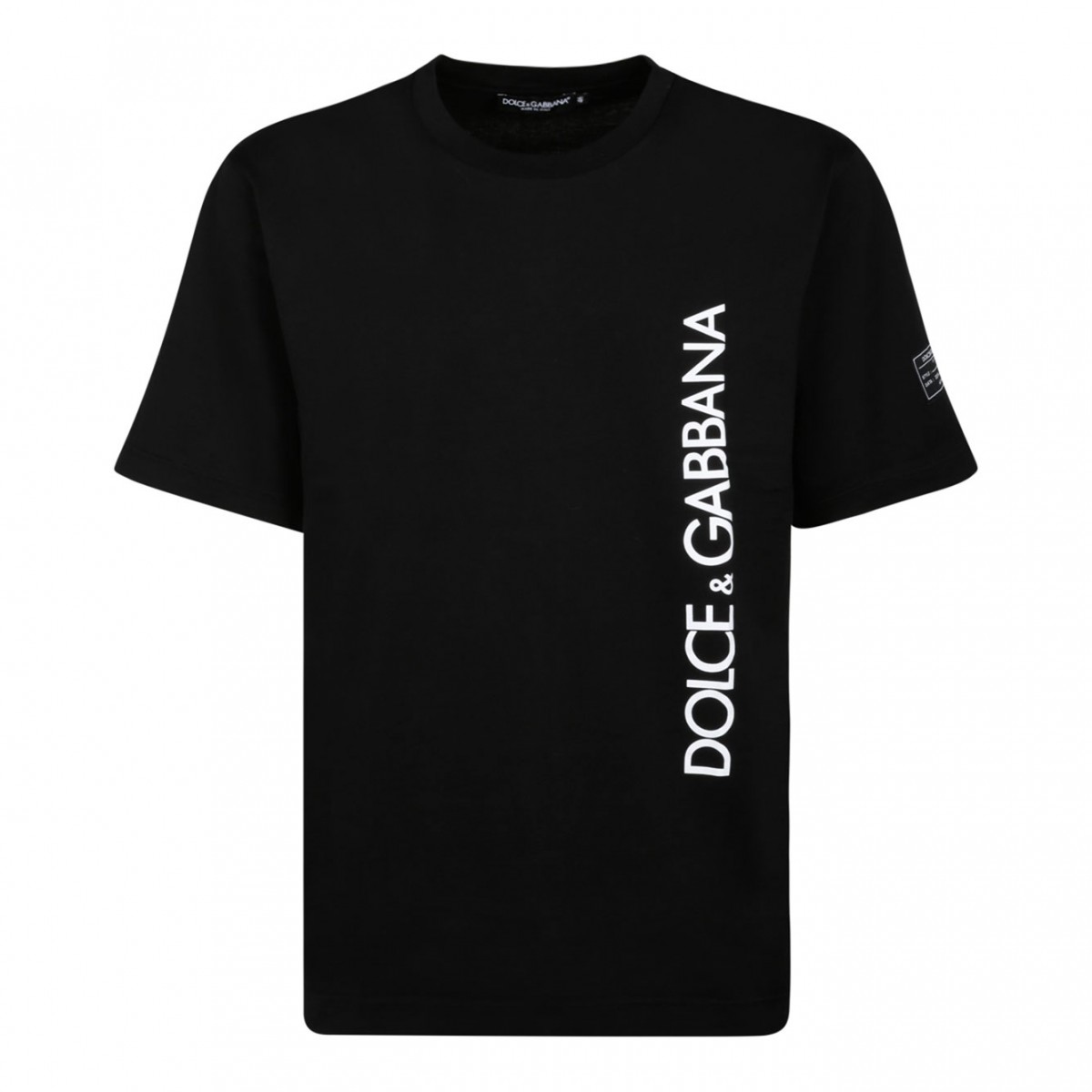 Dolce & Gabbana Black Vertical Logo T-Shirt