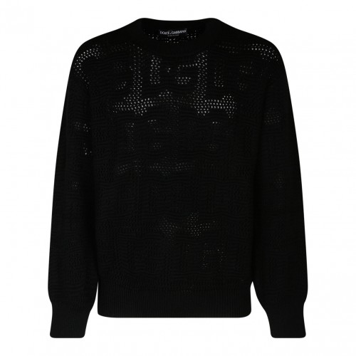 Black Virgin Wool Jumper