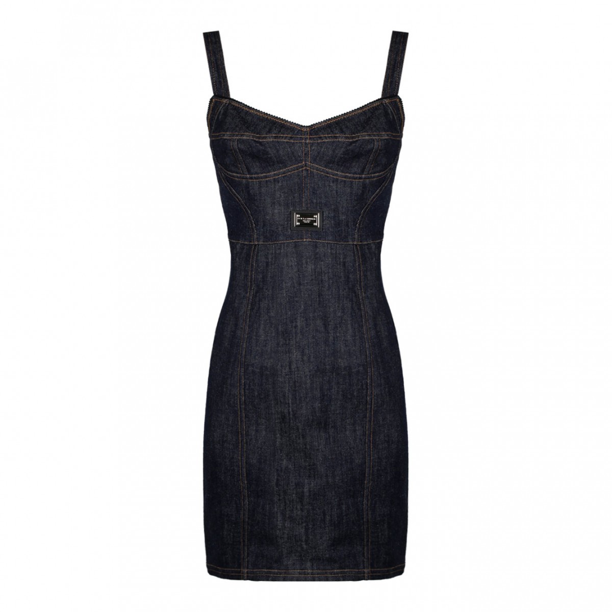 Dolce & Gabbana Stretch Design Denim Dress