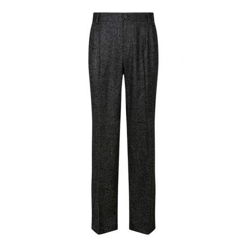 Smoky Black Wool Trousers