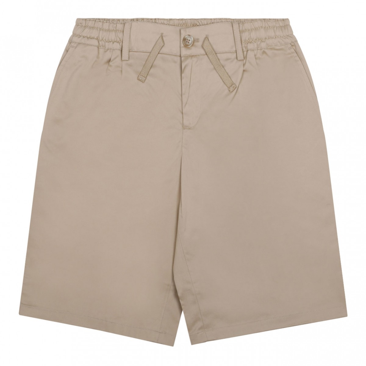 Light Beige Gabardine Shorts