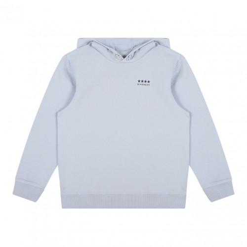 Pale Blue Hooded Sweatshirt