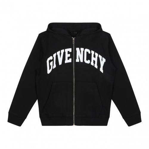 Black Lettering Logo Hoodie