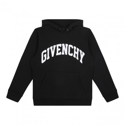 Black Lettering Logo Hoodie