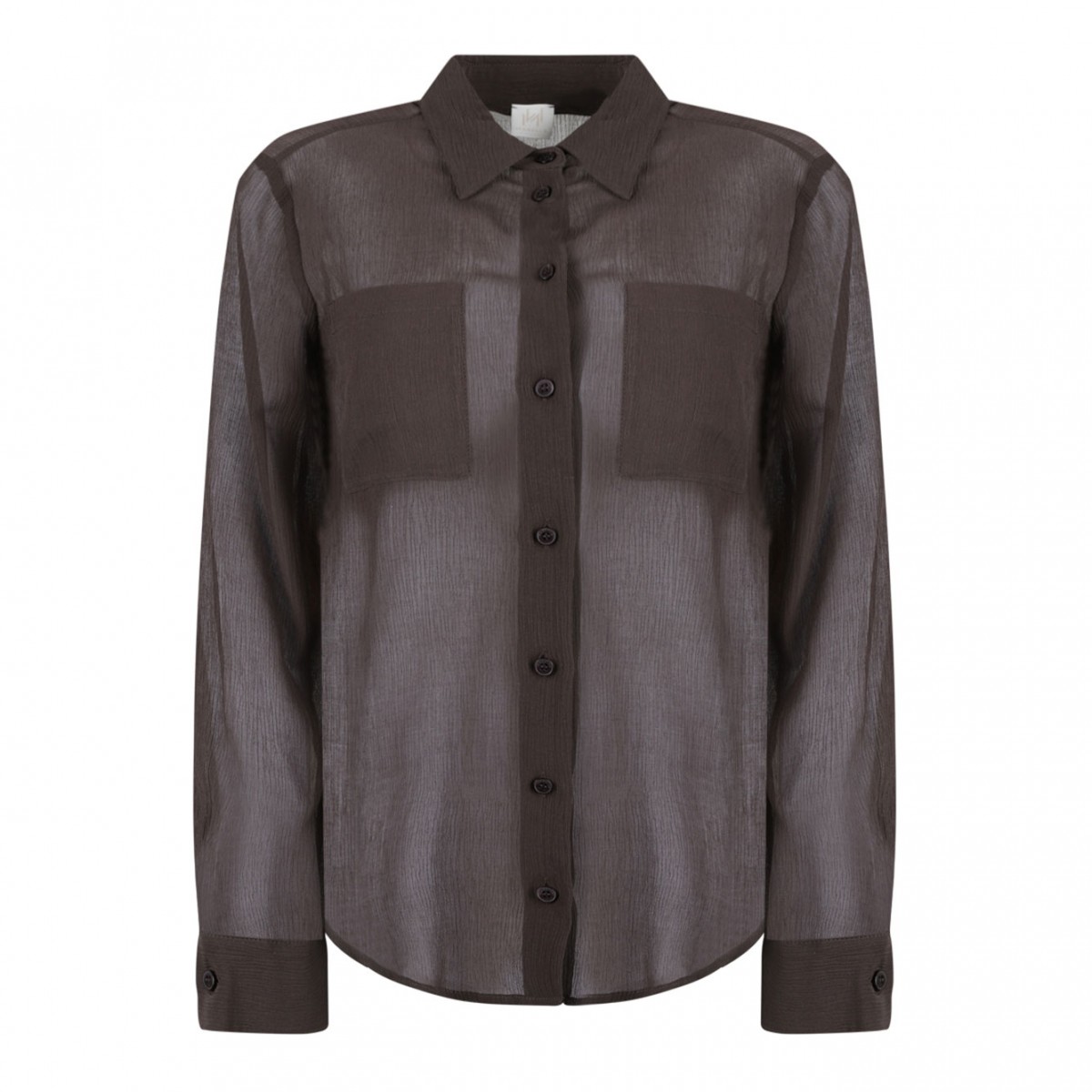 Dark Brown Sheer Shirt