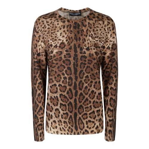 Animalier Brown Cashmere...