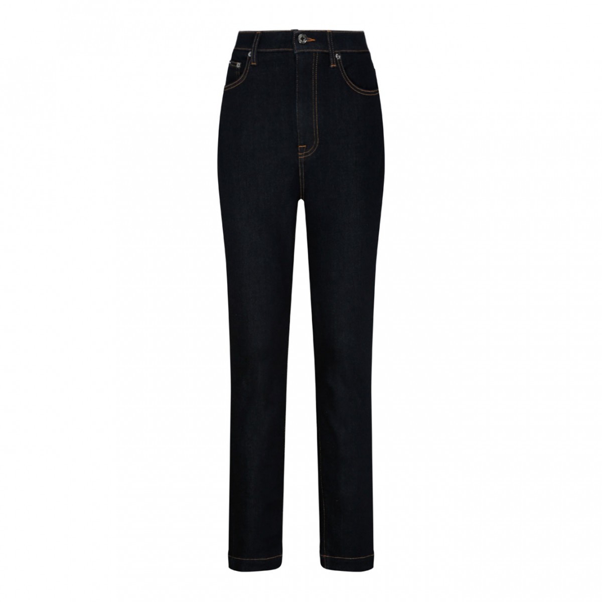 Dark Navy Cotton Skinny Jeans