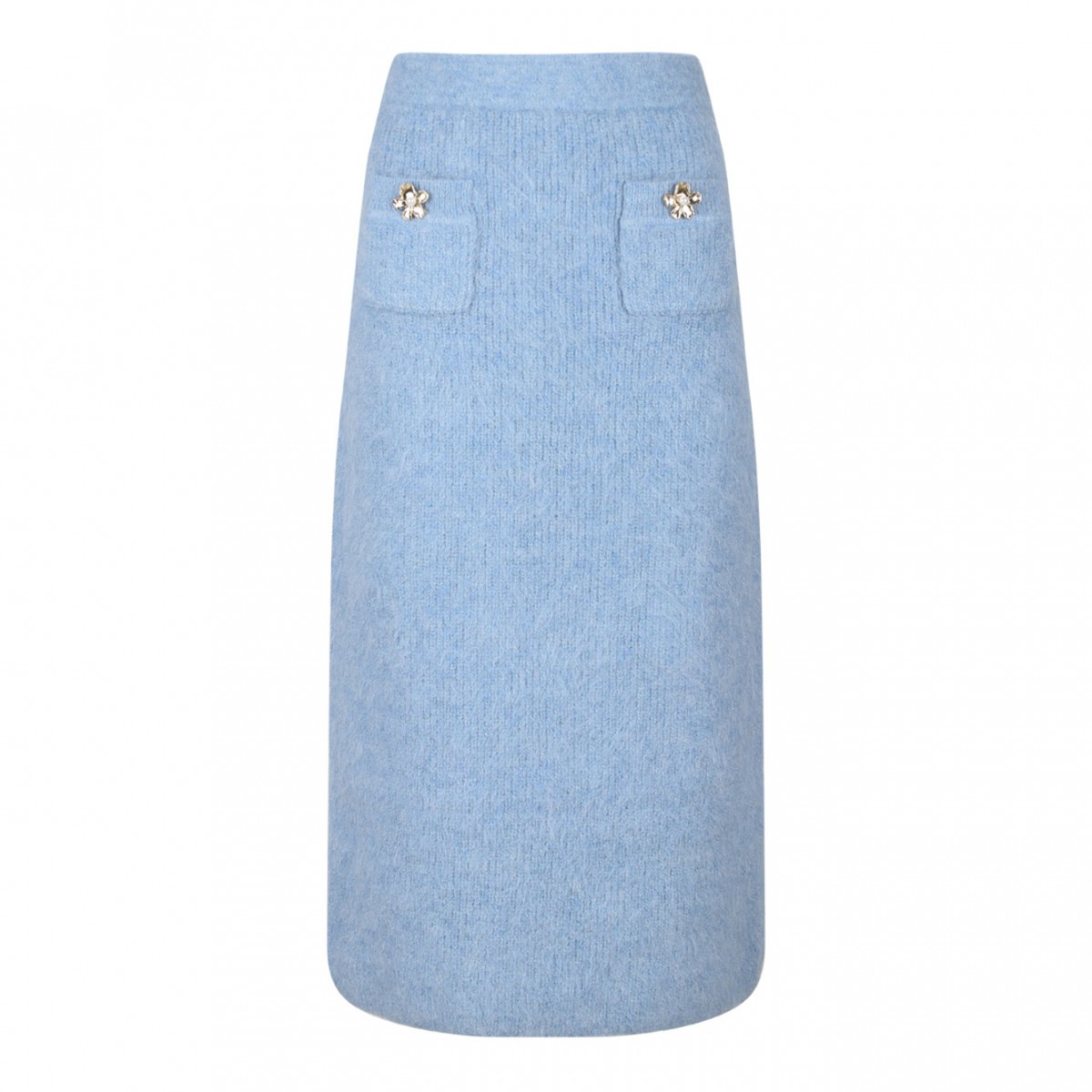 Light Blue Midi Skirt