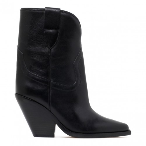 Black Calf Leather Boots