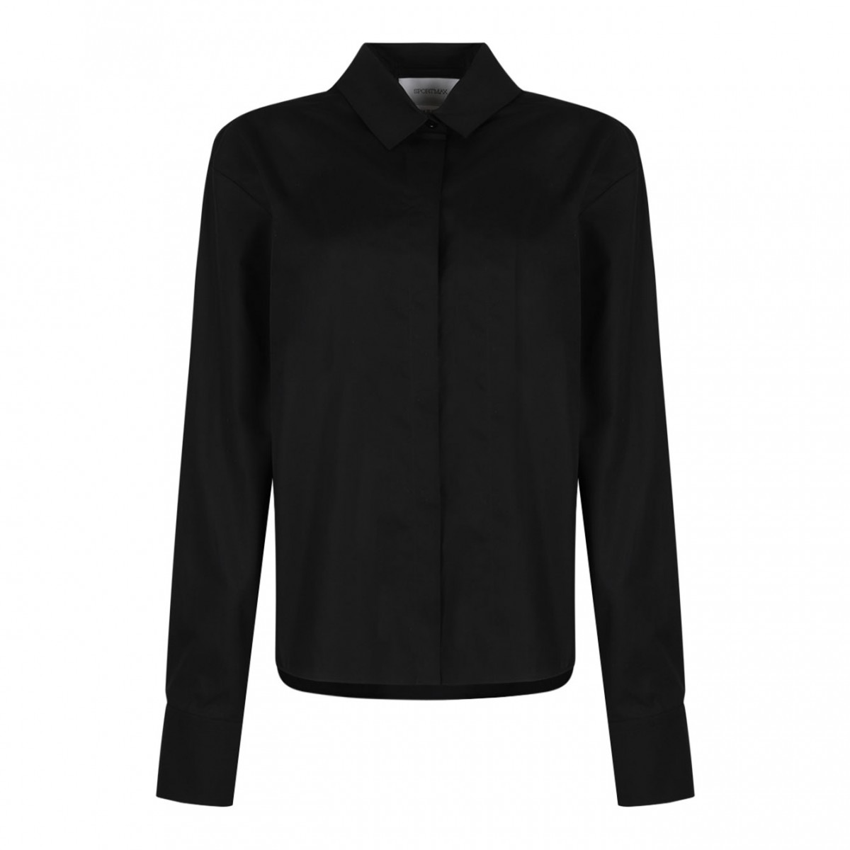 Black Oversized Poplin Shirt