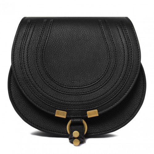 Black Small Saddle Bag