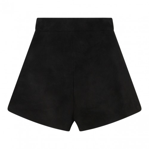 Black Suede Hot Pants