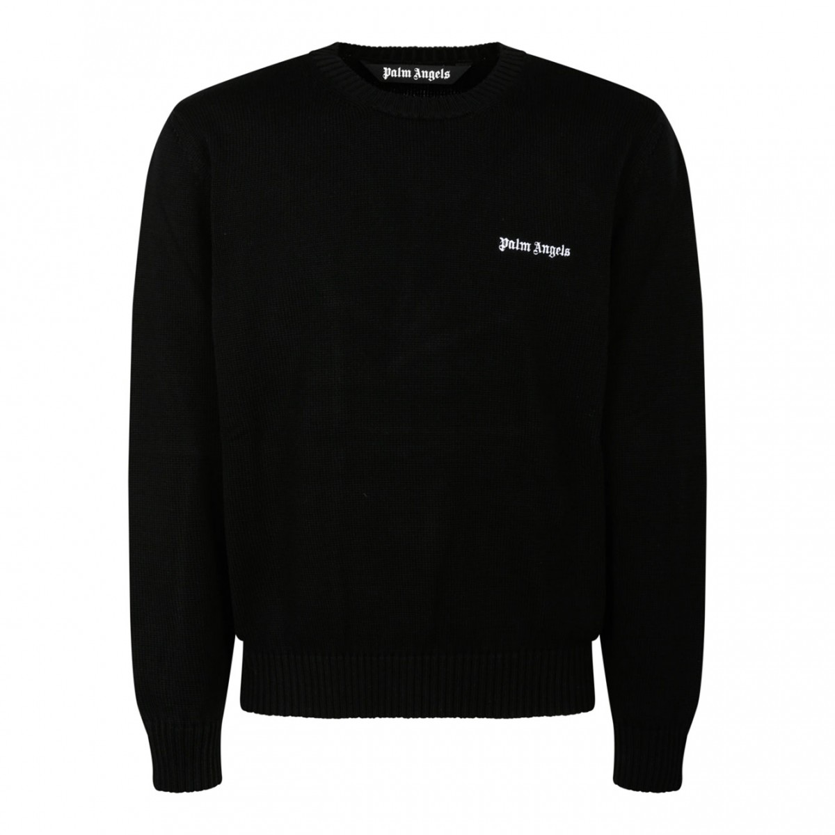 Black Embroidered Logo Sweater