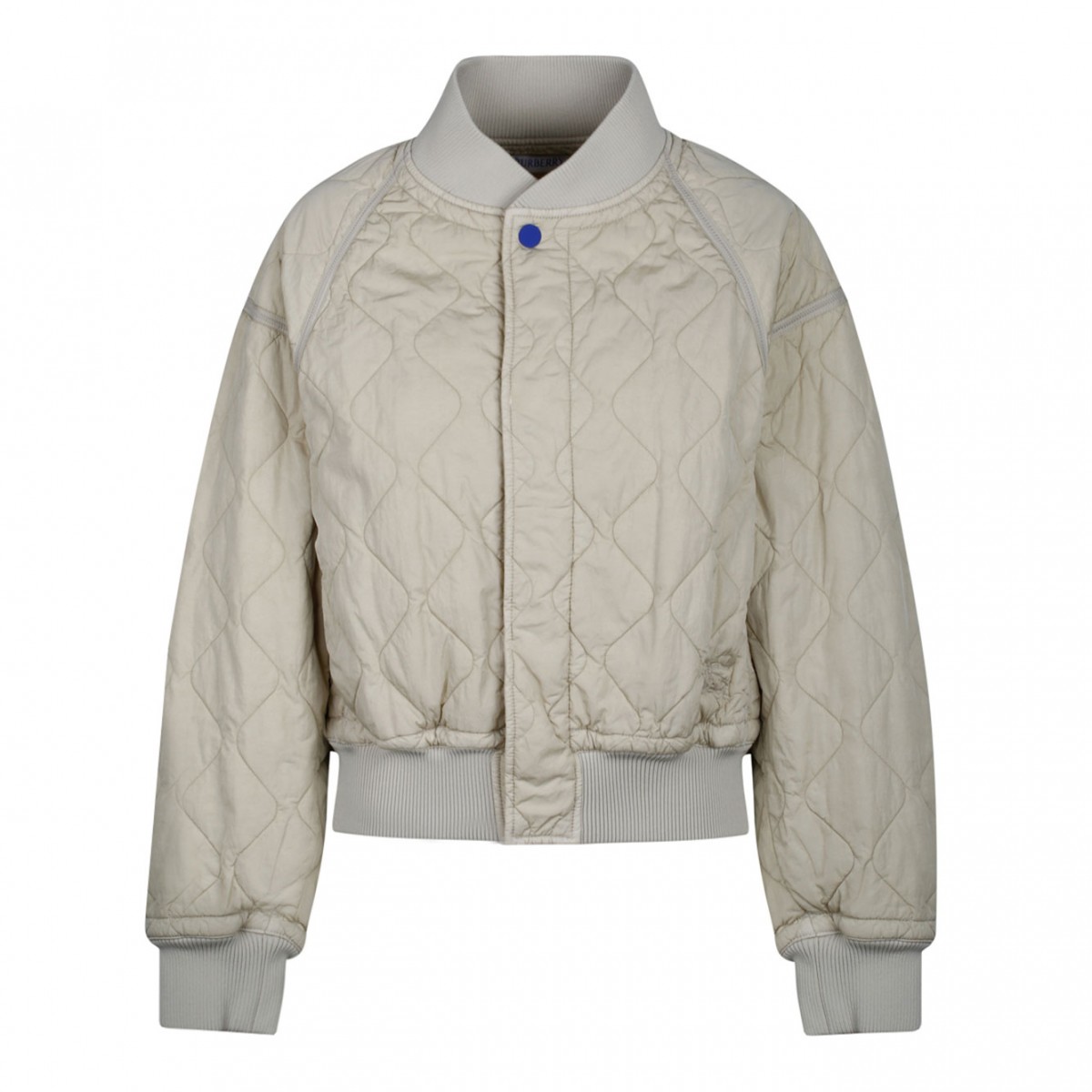 Quilted Nylon Bomber Jacket