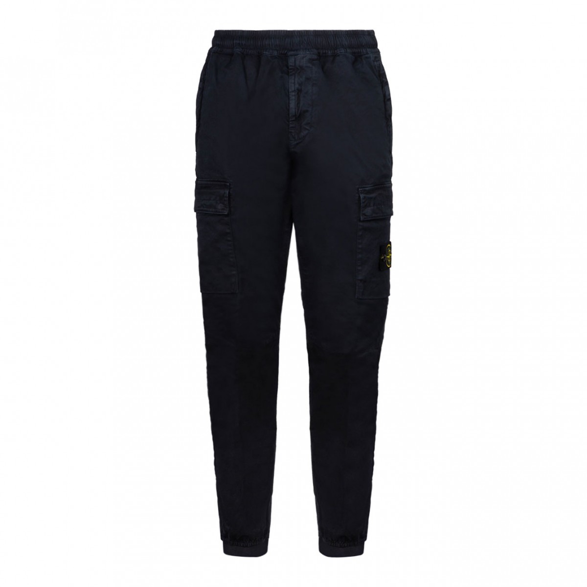 Blue Navy Tapered Cargo Trousers