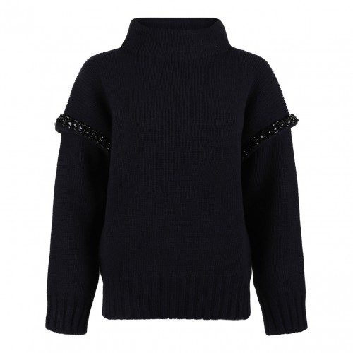 Navy Blue Oversized Jumper