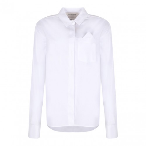 White Oversized Poplin Shirt