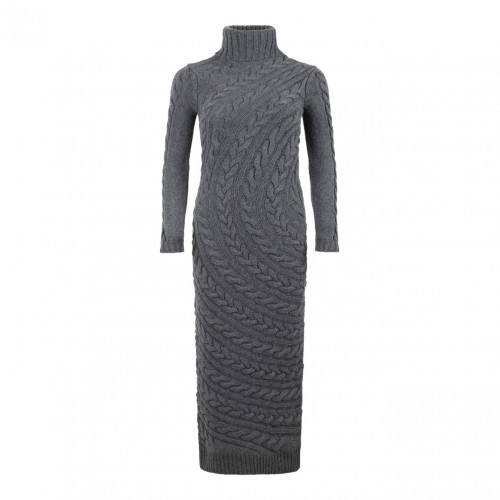 Grey Slim Fit Dress