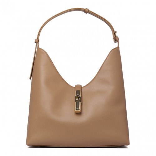 Beige Goccia Shoulder Bag