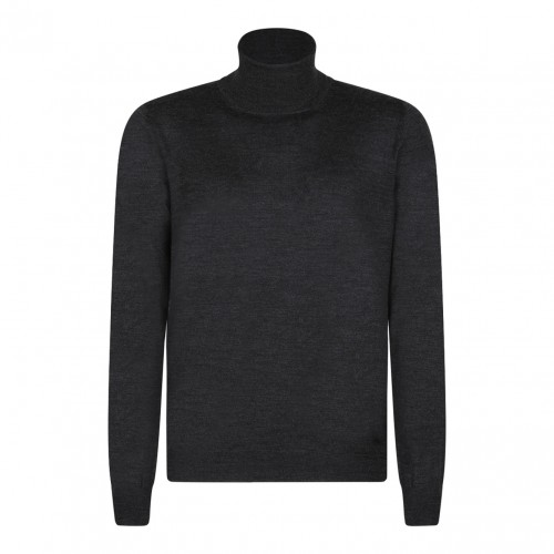 Dark Grey High Neck Sweater