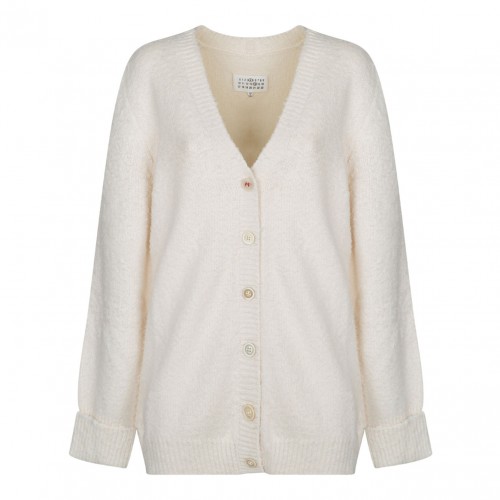 White Knitted Cardigan