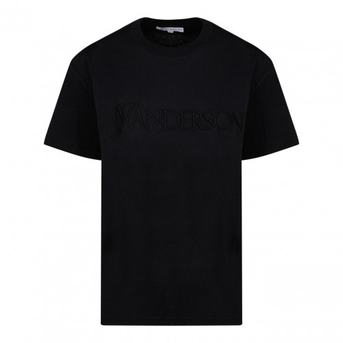 Black Embroidered Logo T-Shirt