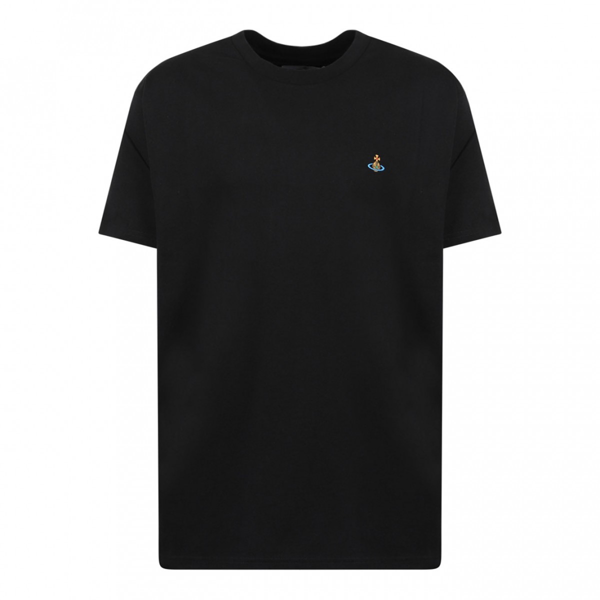 Black Logo Embroidered T-Shirt