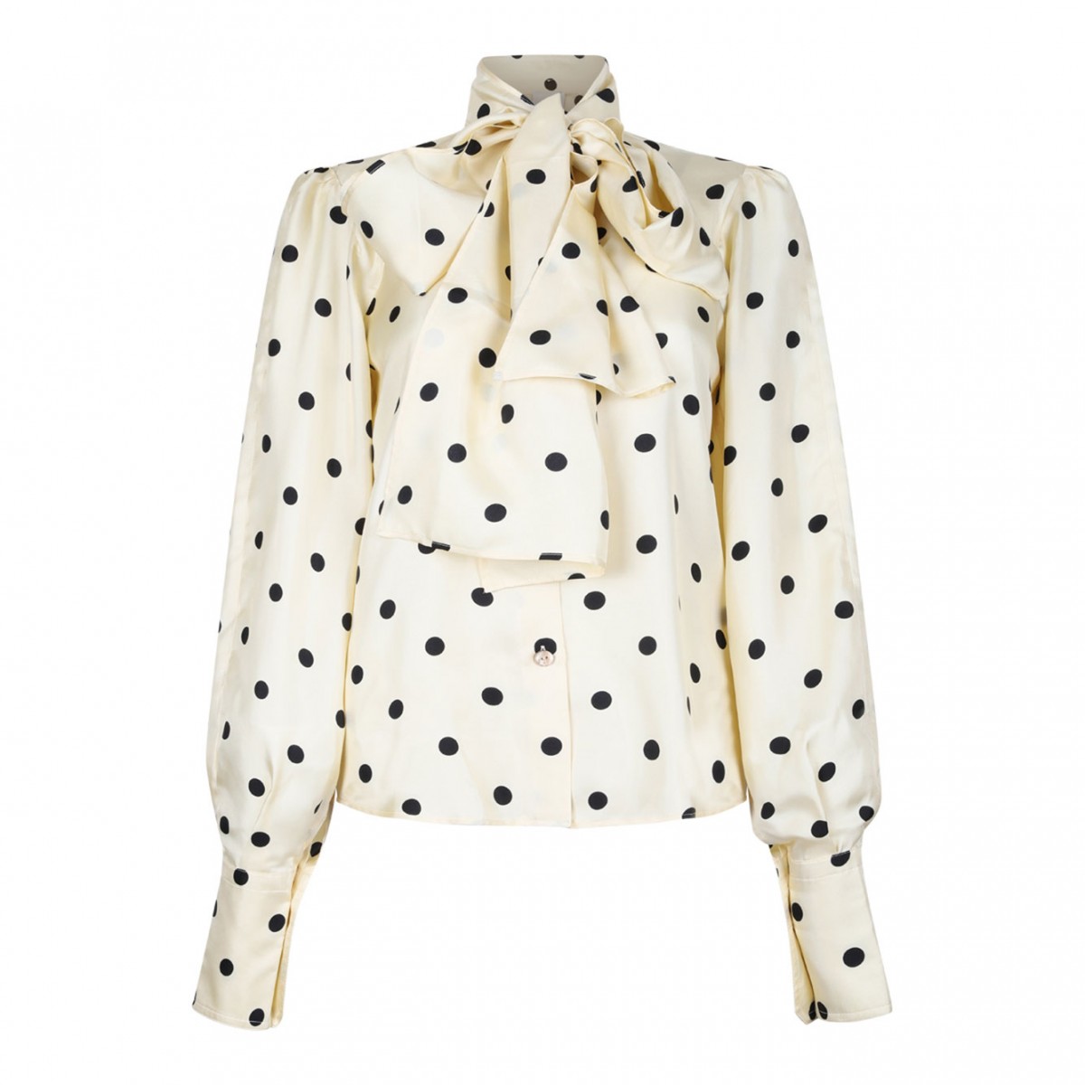 Light Beige Polka Dot Blouse