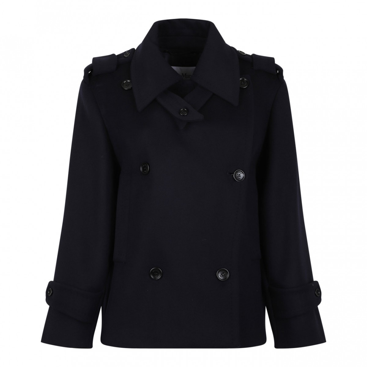 Navy Blue Oversized Trench Coat